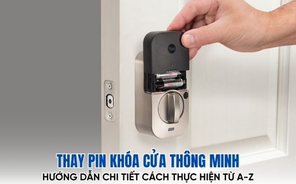 thay pin khóa cửa thông minh