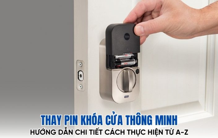 thay pin khóa cửa thông minh