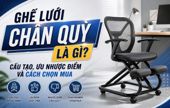 ghế lưới chân quỳ